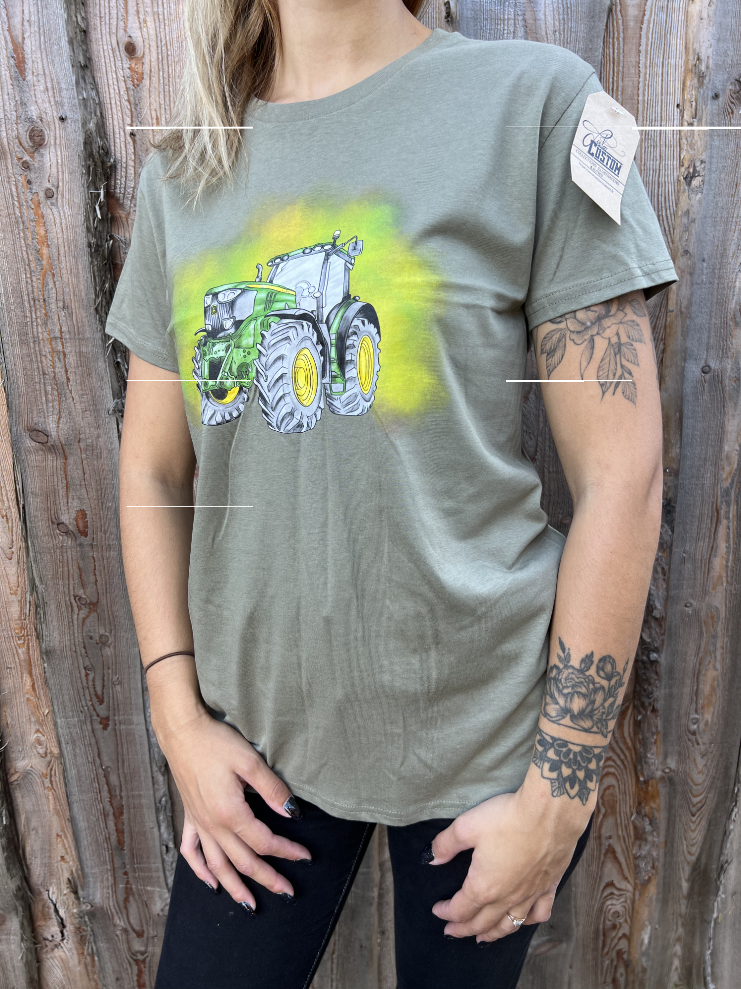 T-shirt unisexe Tracteur John Deere