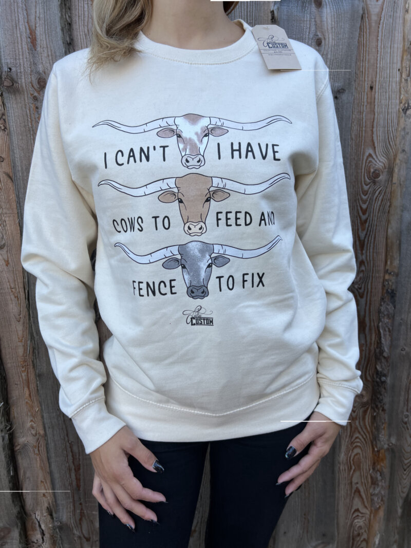 Pull Unisexe Longhorn Crème