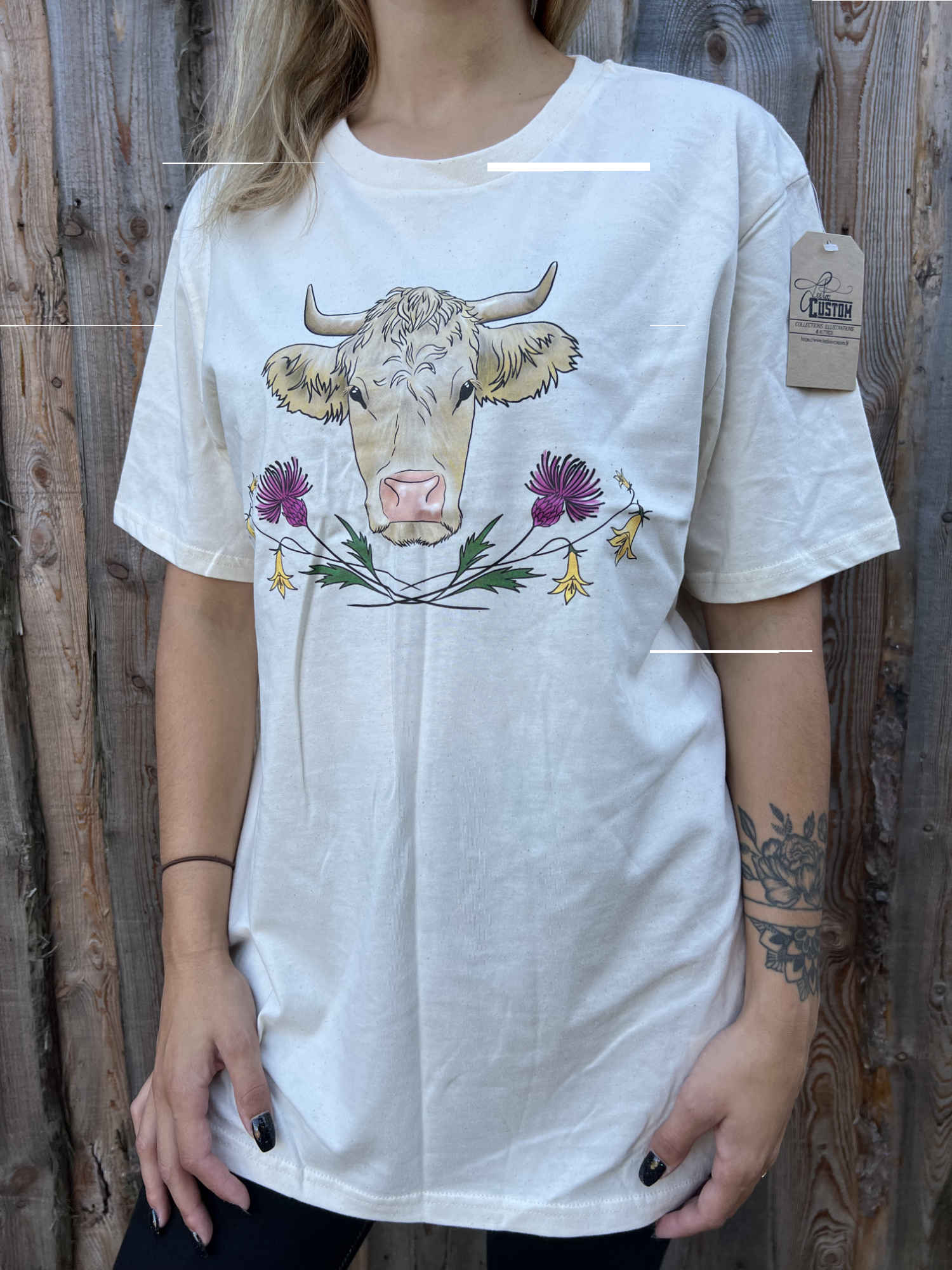 T-Shirt Unisexe Vache Charolaise