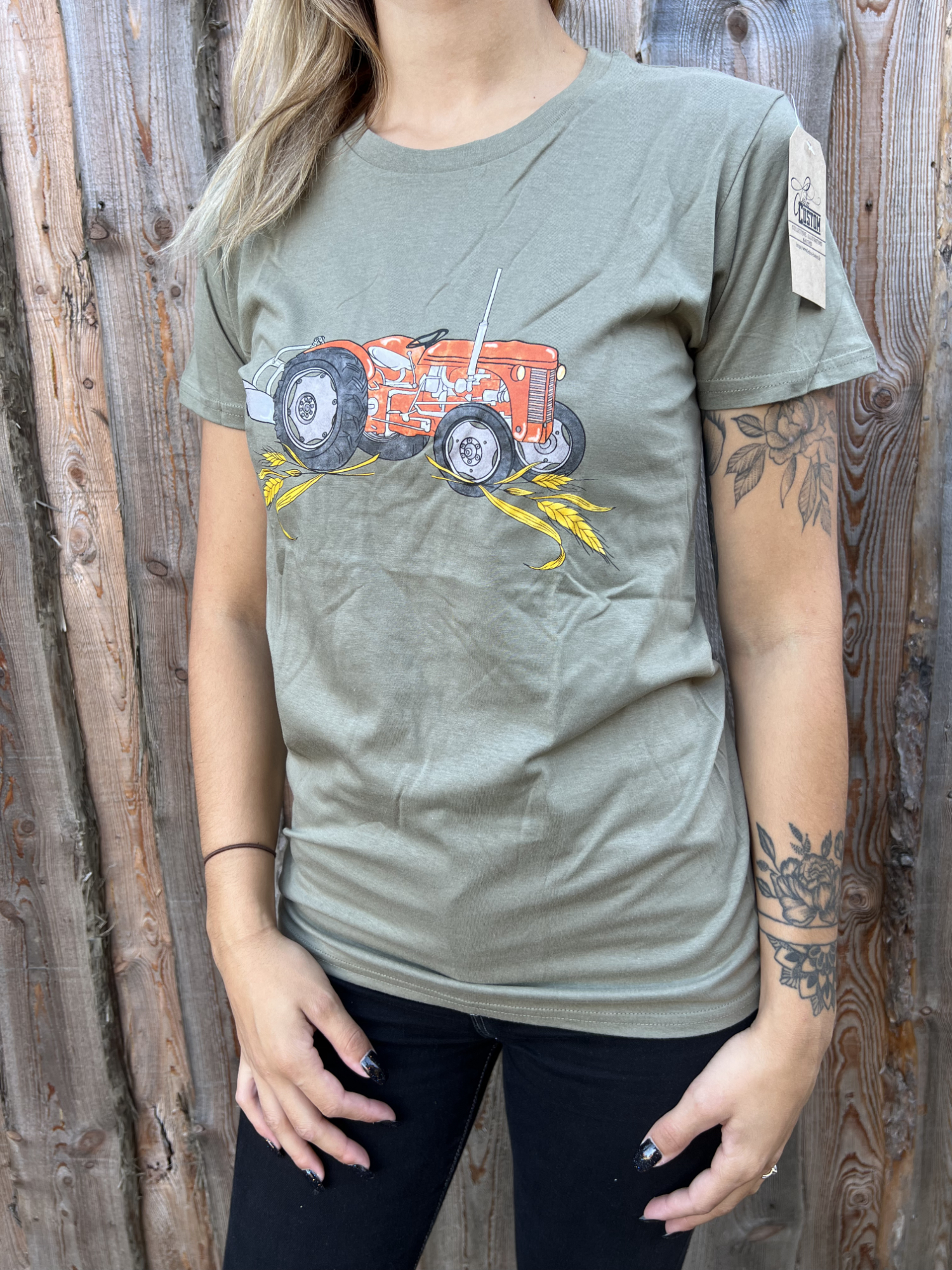 T-Shirt Unisexe Tracteur Rouge