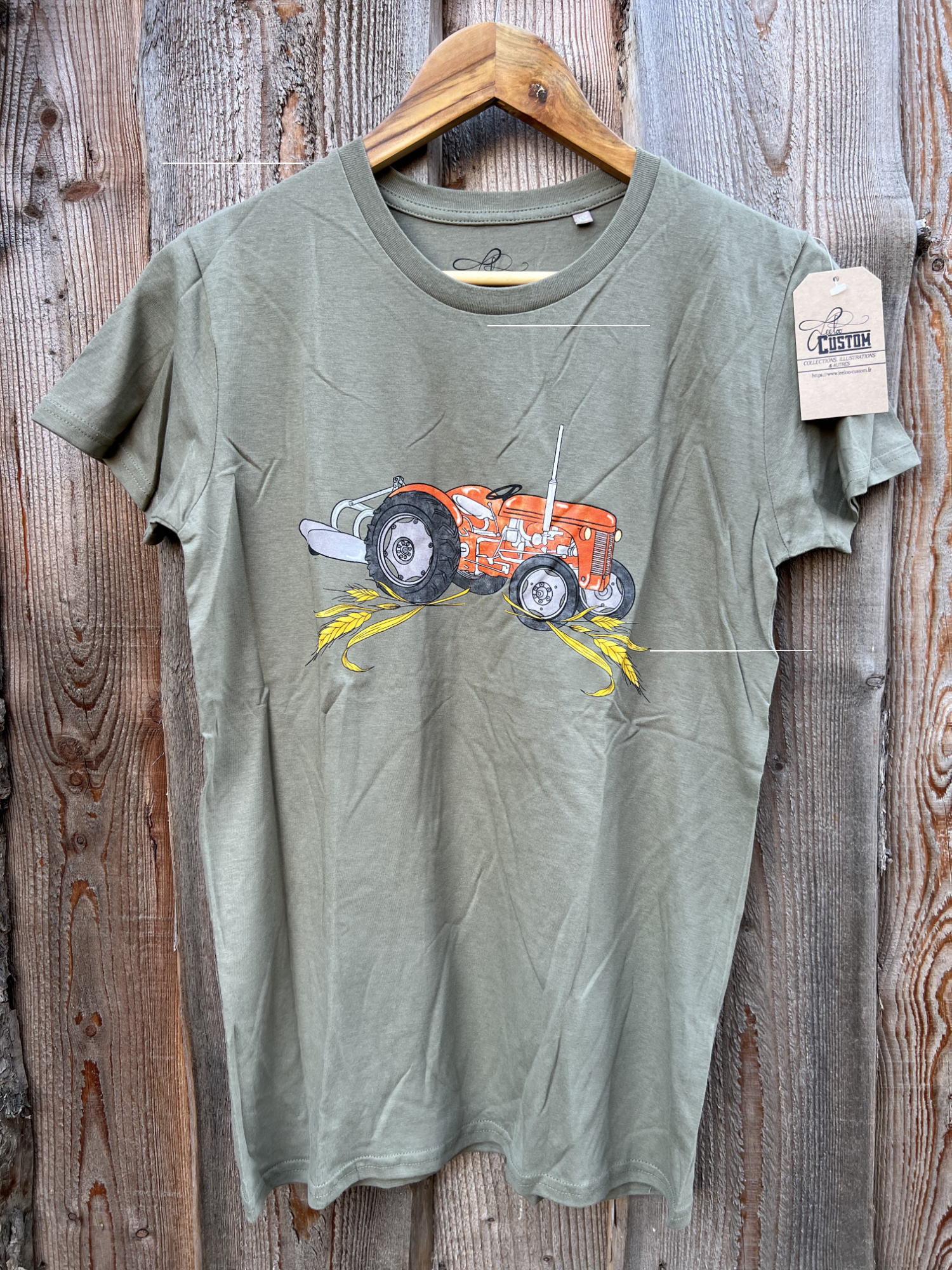 T-Shirt Unisexe Tracteur Rouge