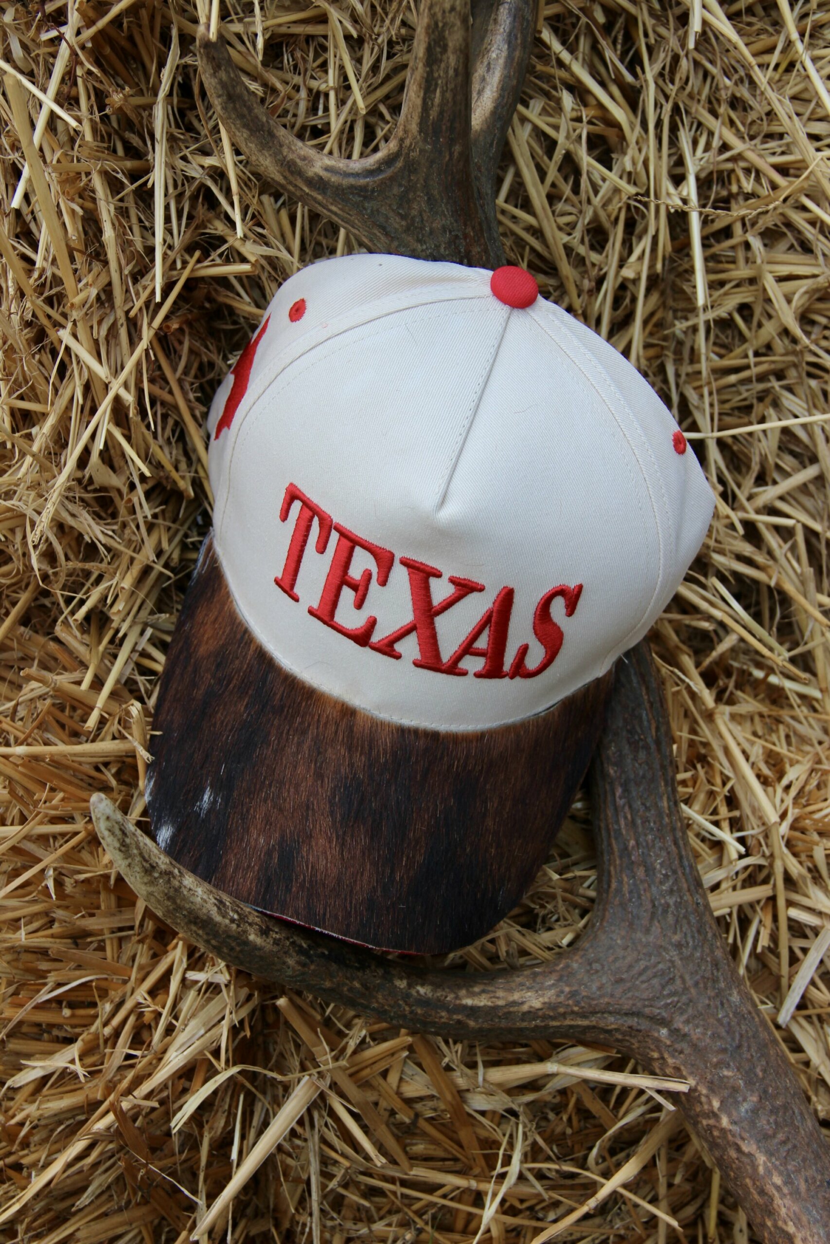 Casquette Peau TEXAS rouge