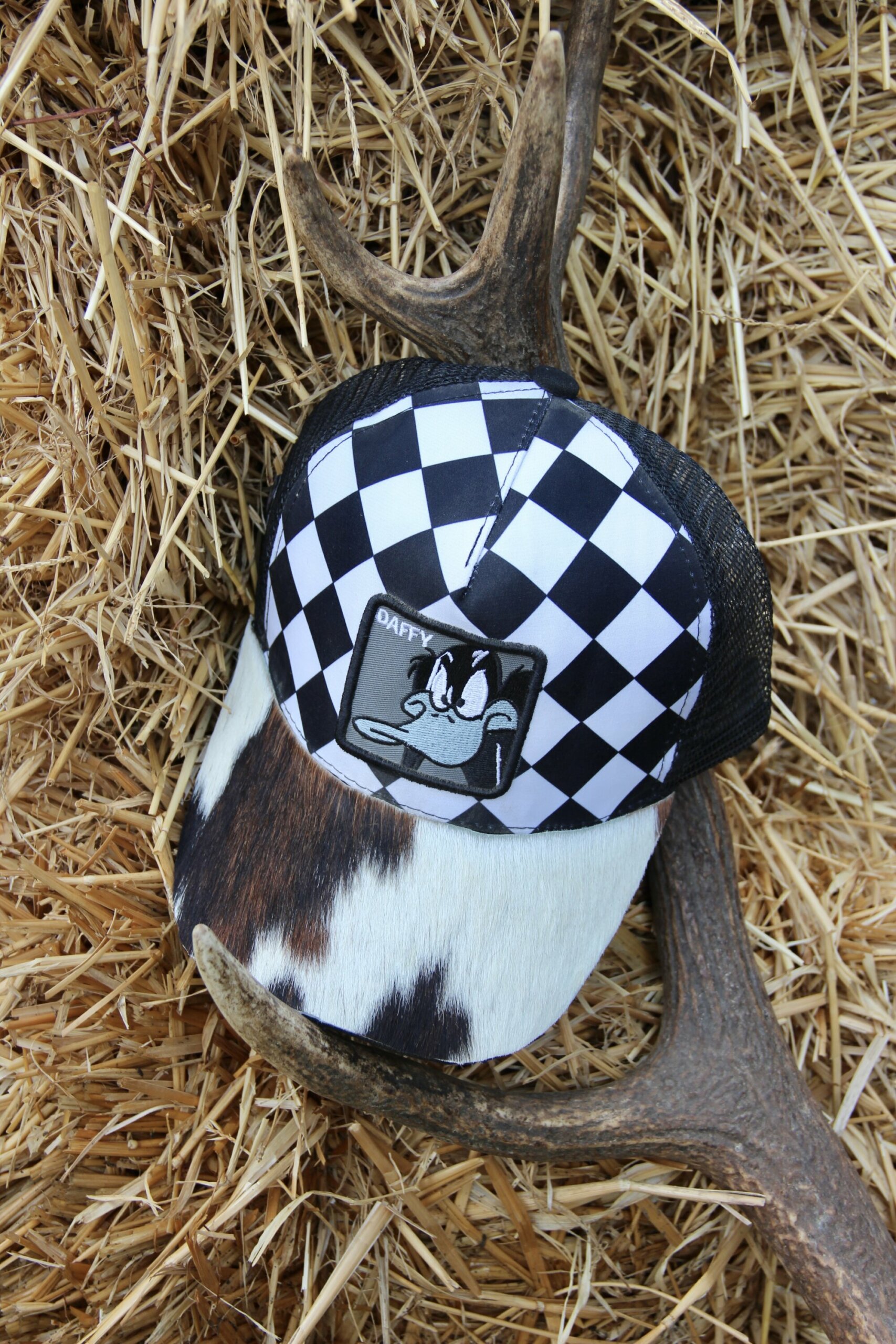 Casquette Peau DAFFY damier