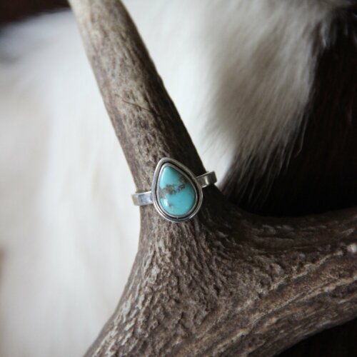 Bague goutte tuquoise d’Arizona 57