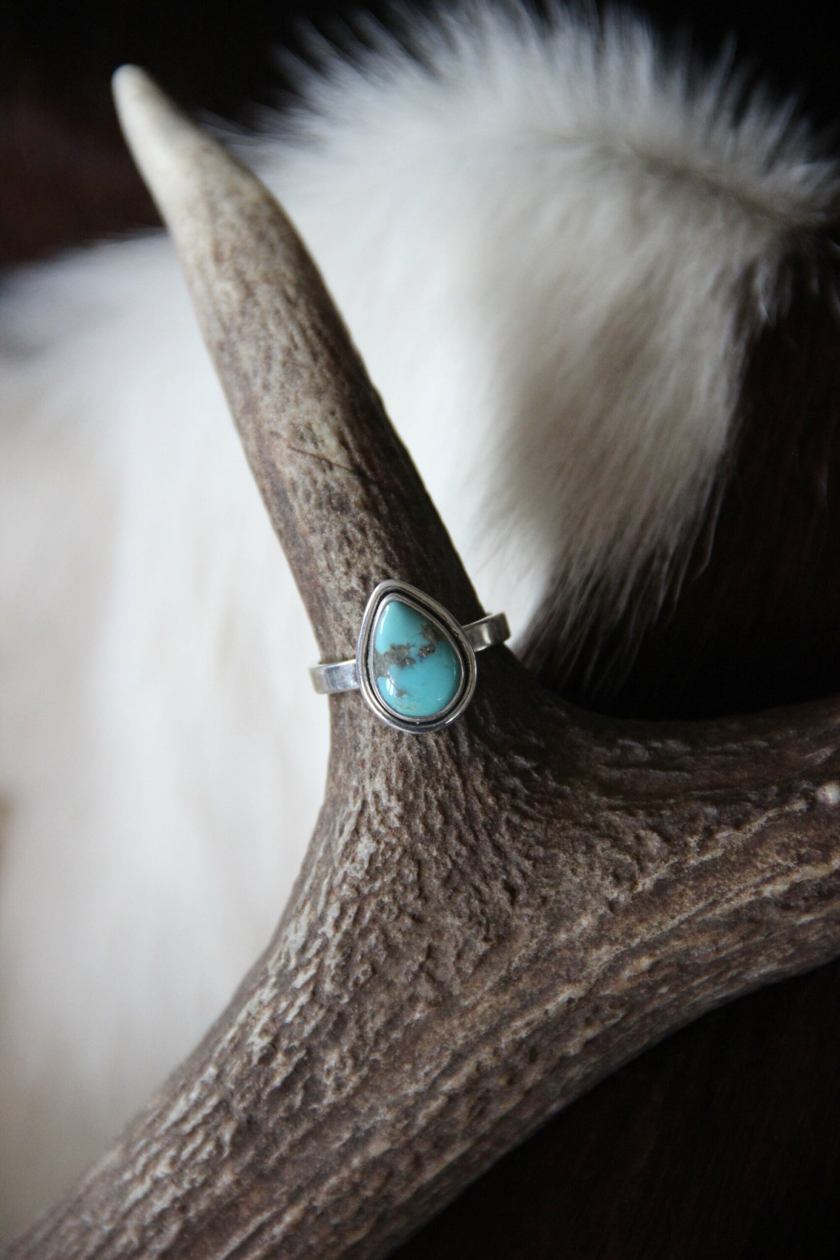 Bague goutte tuquoise d’Arizona 57