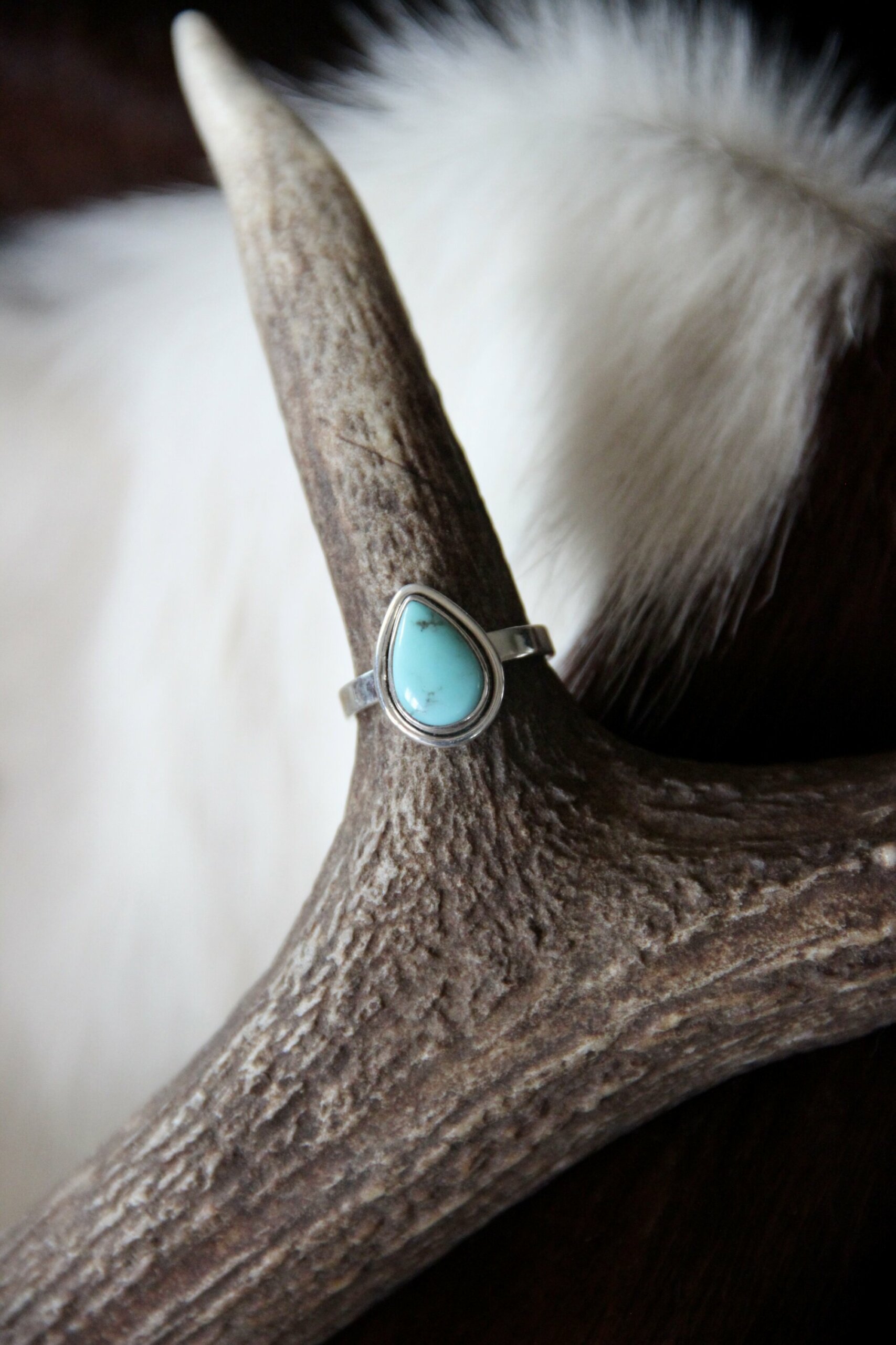 Bague goutte tuquoise d’Arizona 57