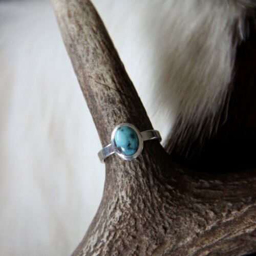 Bague ovale tuquoise d’Arizona 56