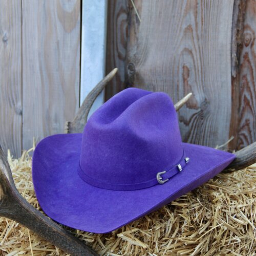 Chapeau Cattleman violet « L 59 » ÉDITION LIMITE