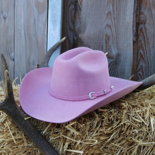 Chapeau Cattleman soft pink « MD »