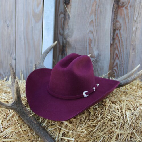 Chapeau Cattleman burgundy « SM »