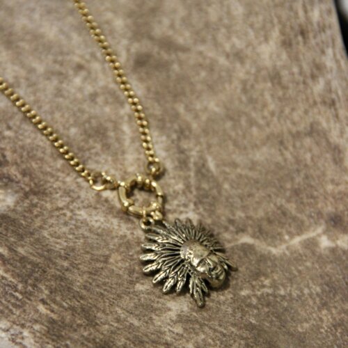 Collier bouée Doré &  indien