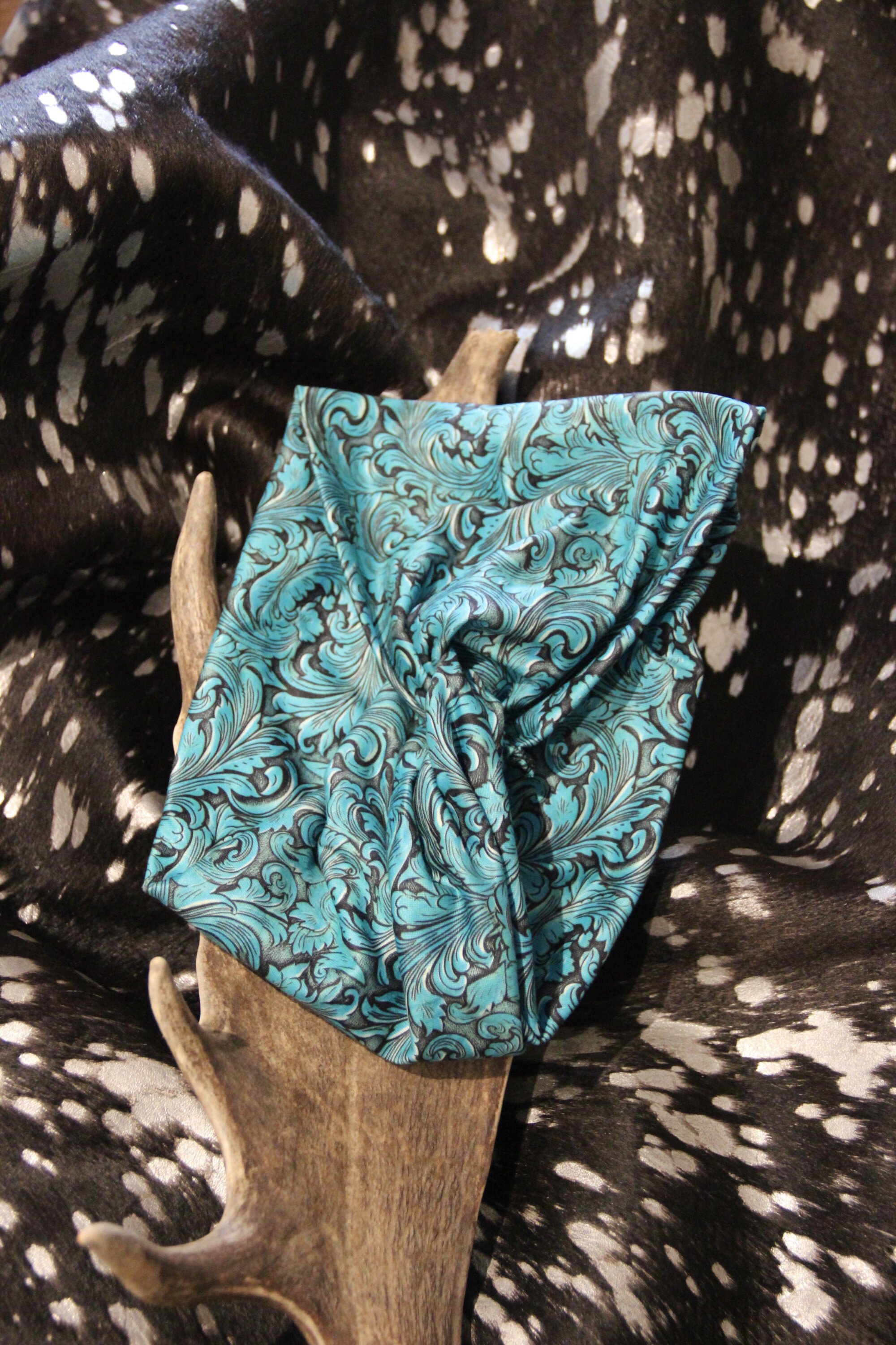 Bandeau ornements turquoise