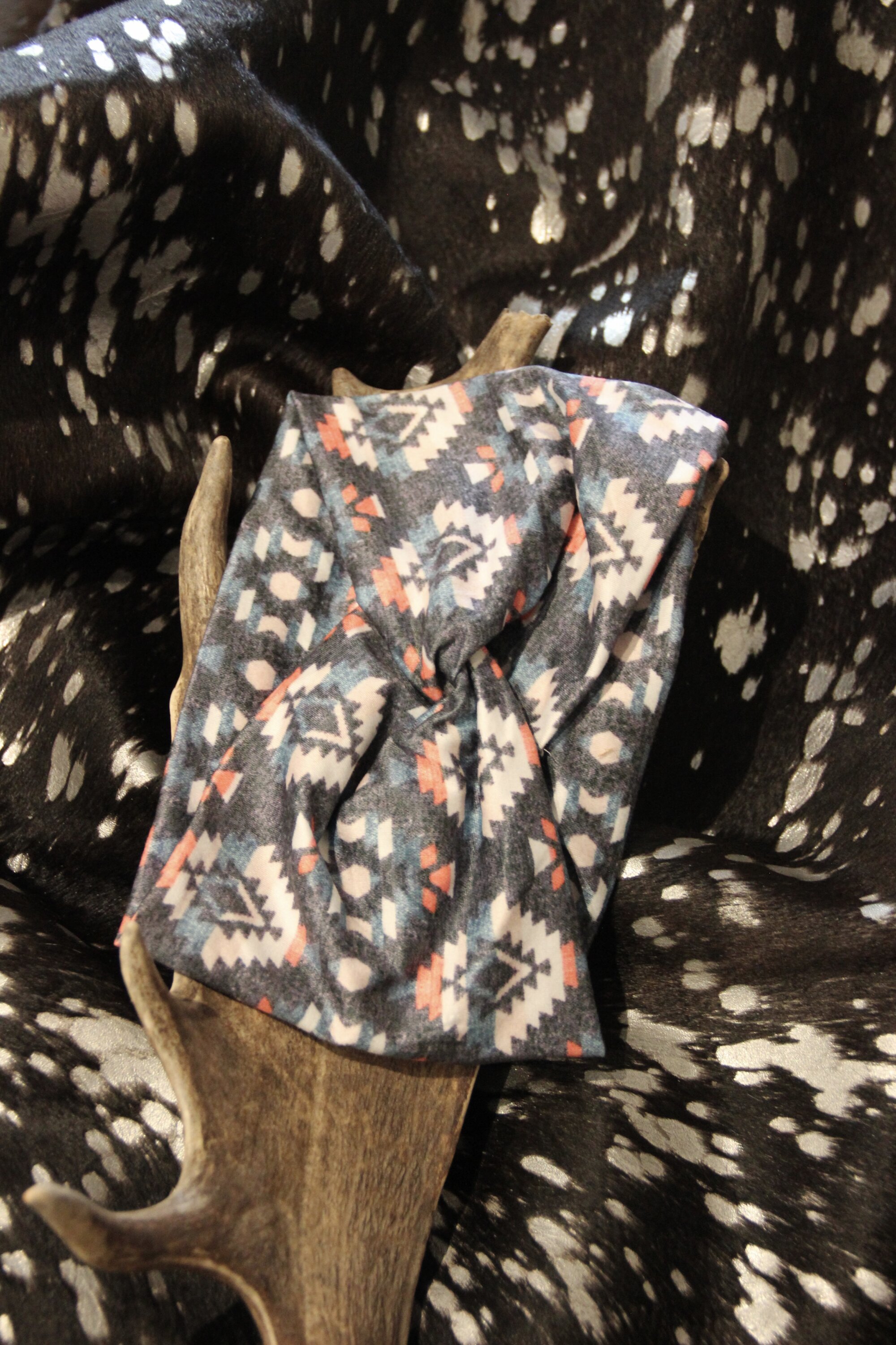Bandeau aztèque gris