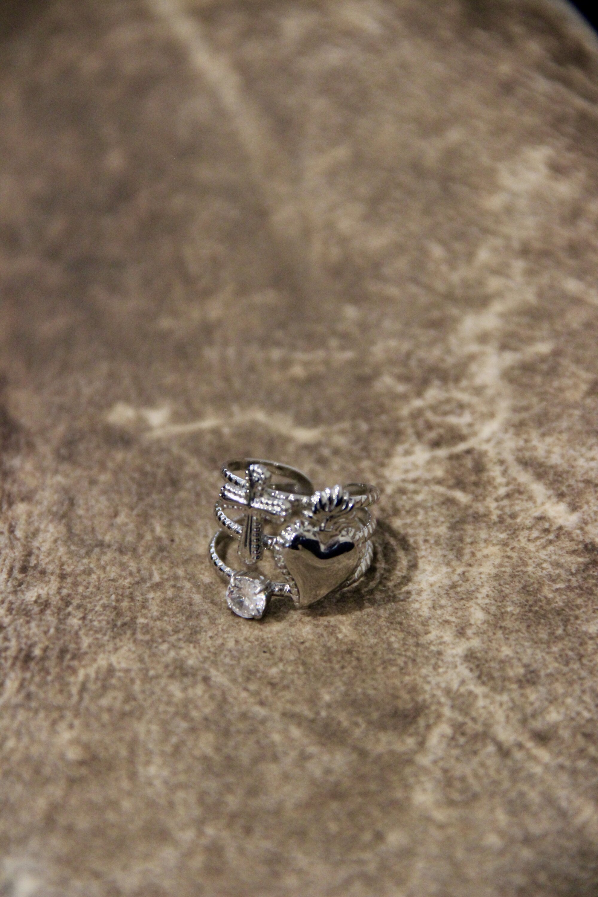 Bague Angel argentée
